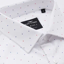 Park Avenue Slim Fit Opaque Micro Ditsy Geometric Printed Formal Shirt image 2