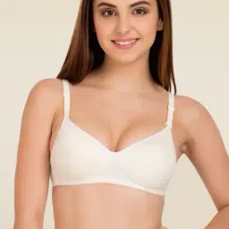 Tweens Off-White Non Wired Padded T Shirt Bra-picture-14