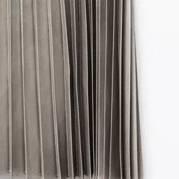 MANGO Sheen Accordion Pleated Midi skirt image 3