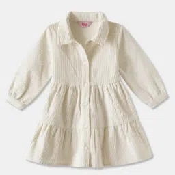 R&B Kids Off White Regular Fit Dress-picture-21