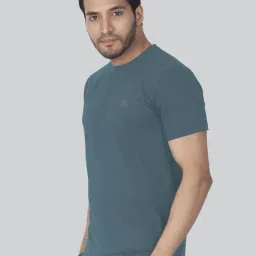 Lux Nitro Blue & Olive Regular Fit T-Shirt Pack of - 2 image 3