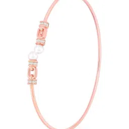 Touch925 925 Silver Linked Pearl Classic Bracelet image 4