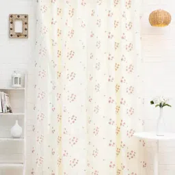 Ariana Floral Pink Polyester 9 ft Long Door Curtain-image-14
