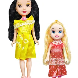 FunBlast Cute Realistic Dolls Toys for Kids  Pack of 2 - Height 24 cm (Dress Color May Vary)-image-42
