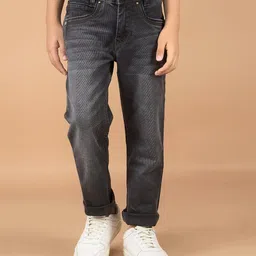 CRIMSOUNE CLUB Cotton Mild Washed Jeans - Grey-picture-20