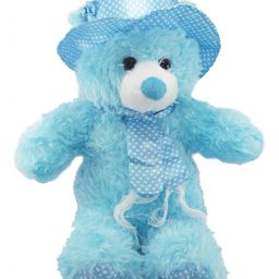 Tickles Standing Teddy with Cap Soft Stuffed Plush Toy Kids Boys & Girls Birthday Gift (Color: Blue Size: Length 60 cm)-picture-21