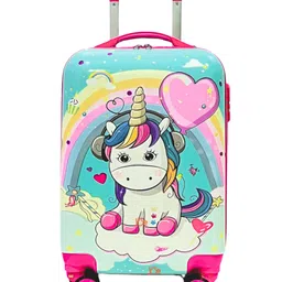 Junior Joe 20 Inch Kids Trolley Bag, Polycarbonate Hard Shell, Cabin Size travel Luggage with Spinner Wheels-image-61