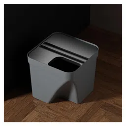 JD FRESH 1 Pc Square Dustbin with Lid for Home and Office use - Grey-picture-11