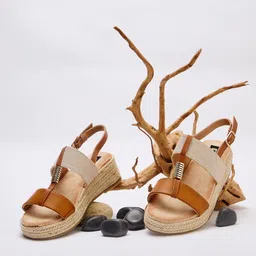 Sole To Soul Textured Wedge Sandals with Bows-picture-24