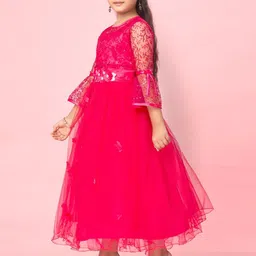 Muhuratam Girls Nylon Gown Dresses-picture-28