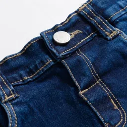 simply premium Simply Denim Full Length Washed Jeans - Navy Blue image 3