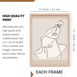 WALLLANE Brown 6 and more Piece Wood Abstract Wall Paintings image 5