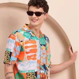 Mast & Harbour Printed Relaxed Casual Shirt-picture-31