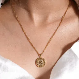 Joker & Witch Ether Zodiac Charm Golden Princess Necklaces image 2
