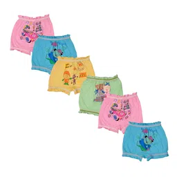 SMARTERKIDS Girls Pack Of 4 Printed Pure Cotton Basic Briefs 200N_6-12M-picture-30