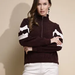 Global Republic Dark Maroon Pullover image 1