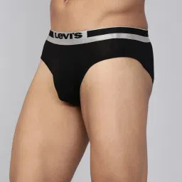 Levi's Black Cotton Regular Fit Briefs image 3