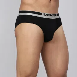 Levi's Black Cotton Regular Fit Briefs image 4