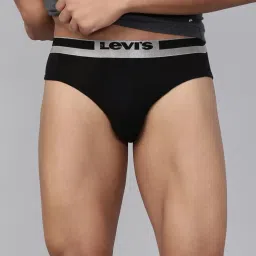 Levi's Black Cotton Regular Fit Briefs image 1