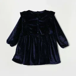 Fame Forever by Lifestyle Kids Navy Printed Full Sleeves Dress image 2