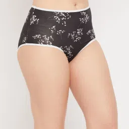 Clovia Black Printed Hipster Panty image 3