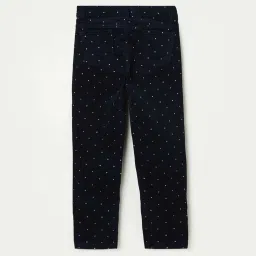 Fame Forever by Lifestyle Kids Navy Cotton Printed Pants image 2