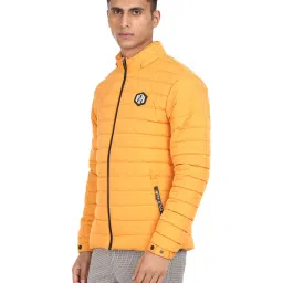 u.s. polo assn. Men Mustard Long Sleeve Solid Detachable Hood Jacket image 4