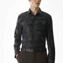 Jack & Jones Green Slim Fit Printed Shirt-picture-31