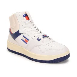 Tommy Hilfiger Men's White Ankle High Sneakers image 2