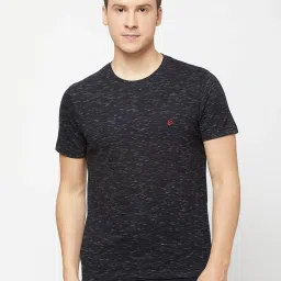 Sporto Flaky Black Regular Fit T-Shirt image 1