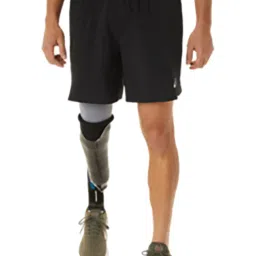 Asics Black Regular Fit Shorts image 1