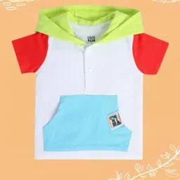 MINIKLUB Kids White Solid T-Shirt-image-7