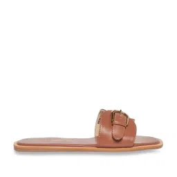 Forever Glam by Pantaloons Women's Tan Casual Sandals image 2