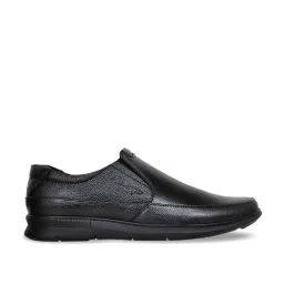 Allen Cooper Men's Black Casual Slip-Ons image 1