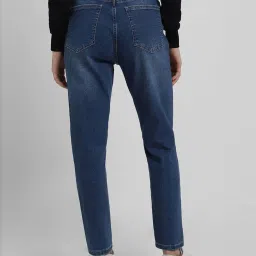 Forever 21 Blue Cotton Mid Rise Jeans image 2
