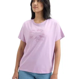 Pepe Jeans Lavender Logo T-Shirt image 1