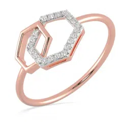 Malabar Gold and Diamonds 18k Rose Gold & Diamond Mine Ring for Women-picture-39