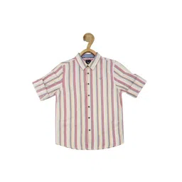 Allen Solly Junior Multicolor Cotton Striped Full Sleeves Shirt image 1