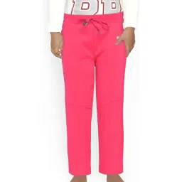 Sweet Dreams Kids Pink Cotton Regular Fit Trousers-image-30
