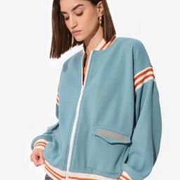 The Souled Store Blue Plain Jacket-picture-42