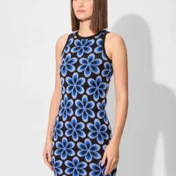 The Souled Store Blue Printed Dress image 1