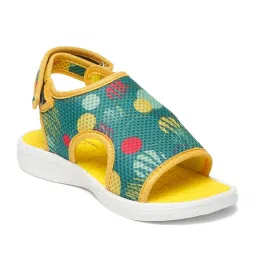 Tiny Bugs Kids Teal Blue & Yellow Floater Sandals image 2