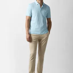 Van Heusen Blue Cotton Regular Fit T-Shirt image 5