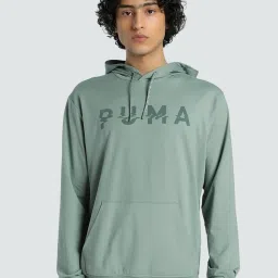 Puma Green Moon Regular Fit Sports Hoodie image 1