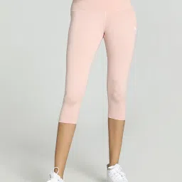 Puma Pink Textured Pattern Sports Capris image 1