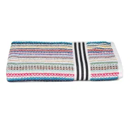 Creeva Popcorn Multicolor Cotton 500 GSM Weave Bath Towel - Set of 2 image 2