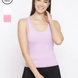 La Intimo Pink, Lilac, Cream Playful Dreamer Camisole (Pack of 3) image 1