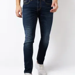 Spykar Men Slim Fit Low Rise Cotton Stretch Casual Jeans image 1