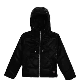 Blue Giraffe Kids Black Solid  Jacket image 1