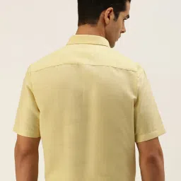 Ramraj Cream Regular Fit Shirt image 2